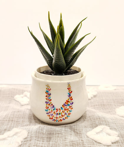 Mini bird succulent planter