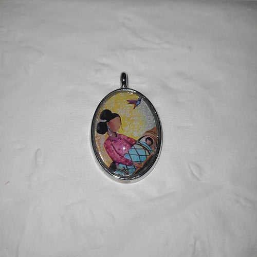 Mom and baby pendent