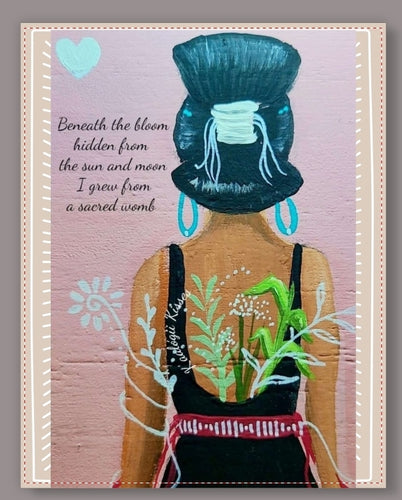 Sacred bloom poster (11inx14in)