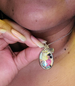 Mom and baby necklace
