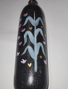 Tree of life glitter vase