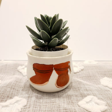 Mini mocs succulent planter