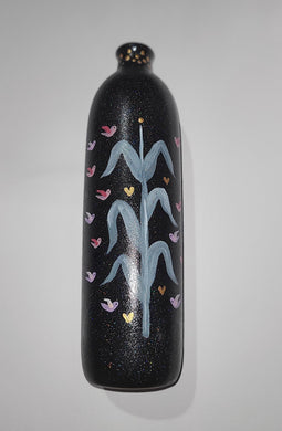 Tree of life glitter vase