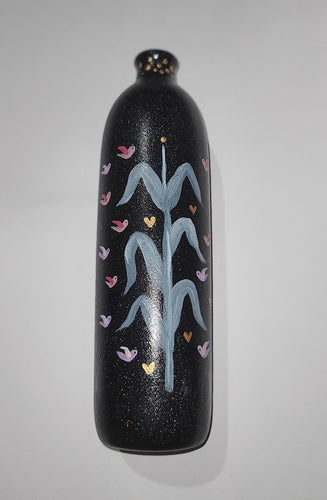 Tree of life glitter vase