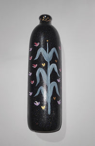 Tree of life glitter vase