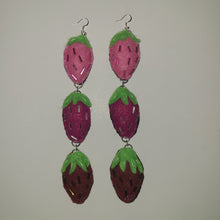 Load image into Gallery viewer, HeartFelt Strawberry earrings