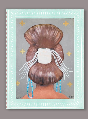 Twinkling in Turquoise poster (11inx14in)