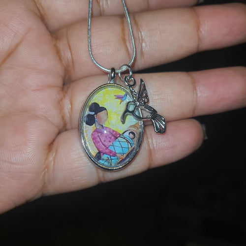 Mom and baby necklace