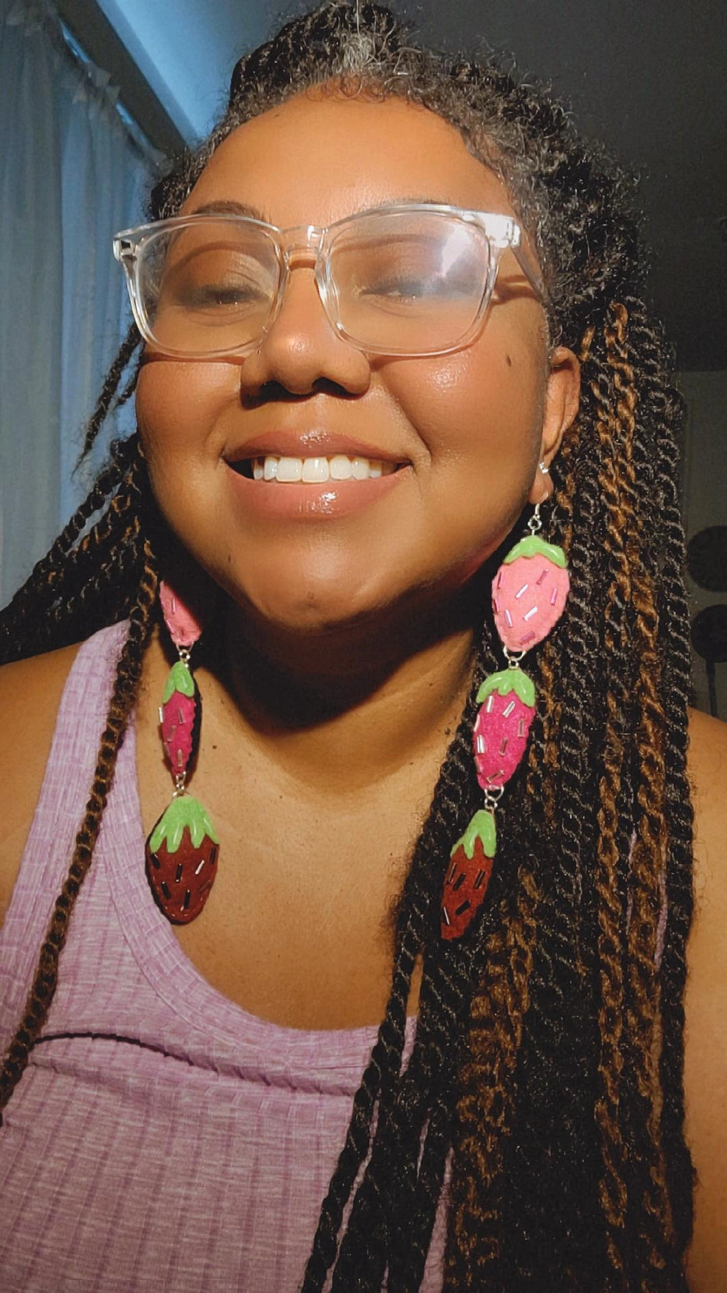 HeartFelt Strawberry earrings